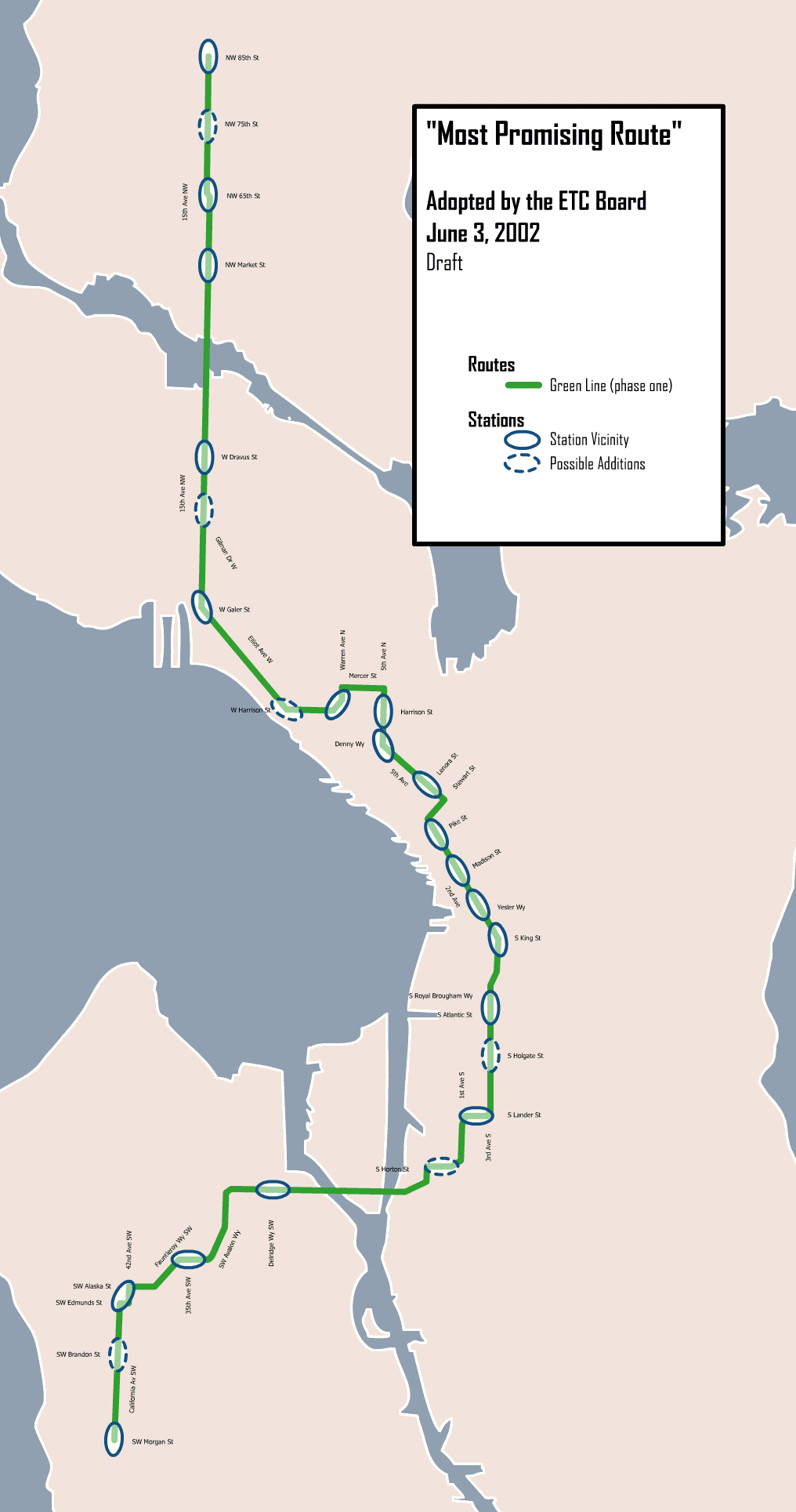 Green Line Monorail Route Map